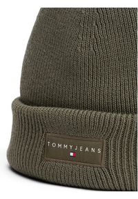 Tommy Jeans Czapka Tjm Linear Beanie AM0AM13666 Zielony. Kolor: zielony. Materiał: materiał, bawełna