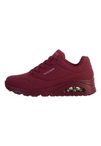 skechers - Buty do chodzenia damskie Skechers Uno Stand On Air Plum. Zapięcie: sznurówki. Kolor: fioletowy. Materiał: syntetyk, materiał. Szerokość cholewki: normalna. Model: Skechers Sport. Sport: turystyka piesza