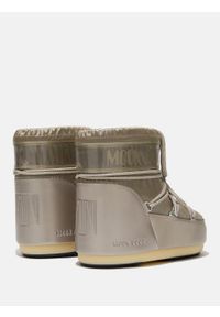 Śniegowce damskie Moon Boot ICON LOW GLANCE PLATINUM SATIN BOOTS. Kolor: szary #4