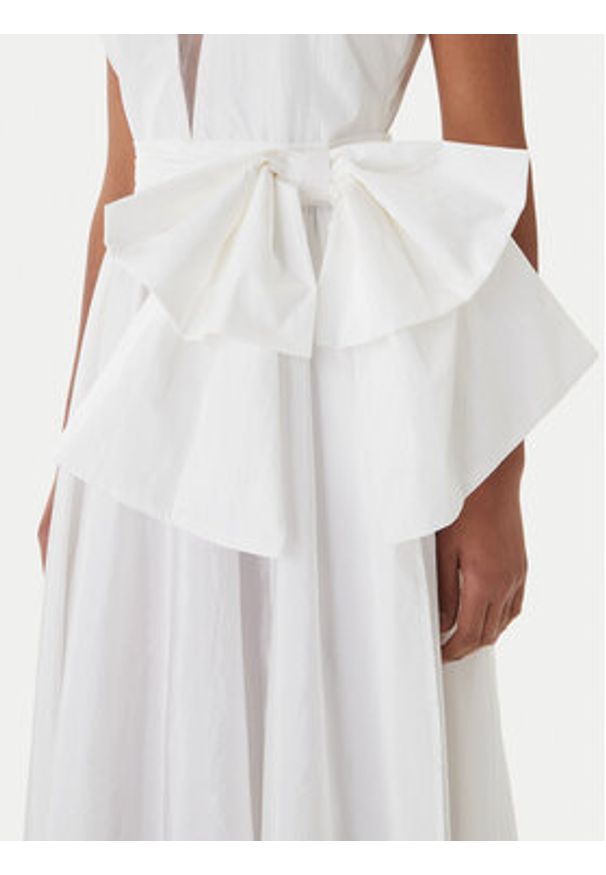 Fracomina Sukienka wieczorowa FQ26SD3009W83101 Biały Regular Fit. Kolor: biały. Materiał: syntetyk. Styl: wizytowy