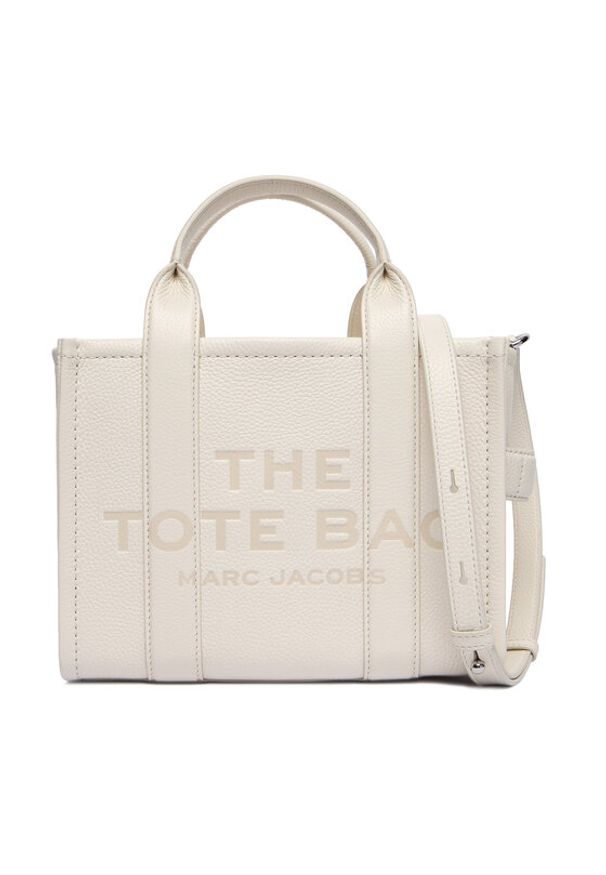 MARC JACOBS - Marc Jacobs Torebka The Leather Small Tote Bag H009L01SP21 Écru. Materiał: skórzane