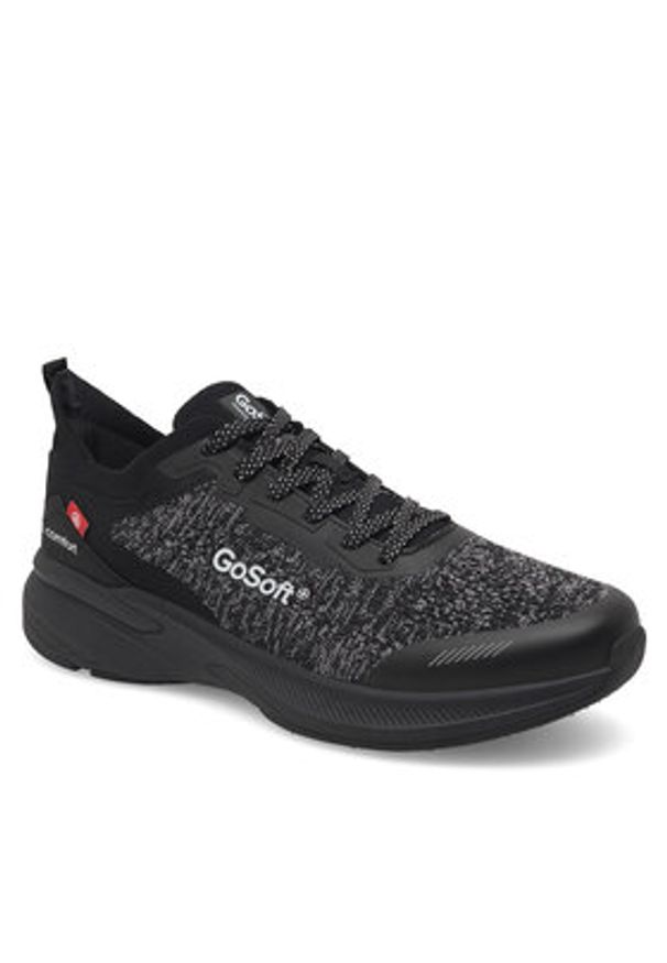 Go Soft Sneakersy MP-12 Czarny. Kolor: czarny. Materiał: materiał