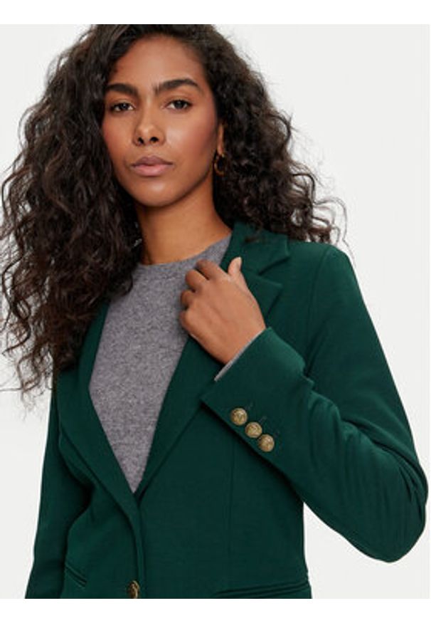 Marella Marynarka Campale 2423916034 Zielony Slim Fit. Kolor: zielony. Materiał: wiskoza