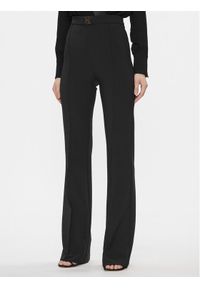 Elisabetta Franchi Spodnie materiałowe PA-T15-41E2-V300 Czarny Flare Fit. Kolor: czarny. Materiał: syntetyk #1