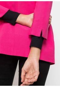 bonprix - Długi żakiet z mieszanki wiskozy. Kolor: różowy. Materiał: wiskoza. Długość: długie. Styl: elegancki #2