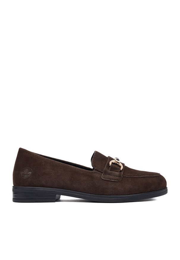 Loafersy Rieker. Kolor: brązowy