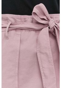 Hugo - HUGO spódnica 50466962 kolor różowy mini prosta. Okazja: na co dzień. Kolor: różowy. Materiał: tkanina. Styl: casual #2