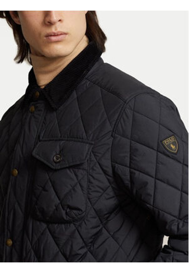 Polo Ralph Lauren Kurtka przejściowa 710847071002 Czarny Regular Fit. Typ kołnierza: polo. Kolor: czarny. Materiał: syntetyk