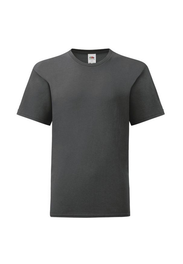 FRUIT OF THE LOOM - Koszulka Dziecięca Iconic 150 Plain T-shirt. Kolor: szary