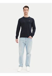 Aeronautica Militare Sweter 251MA1502L506 Granatowy Regular Fit. Kolor: niebieski. Materiał: bawełna #3