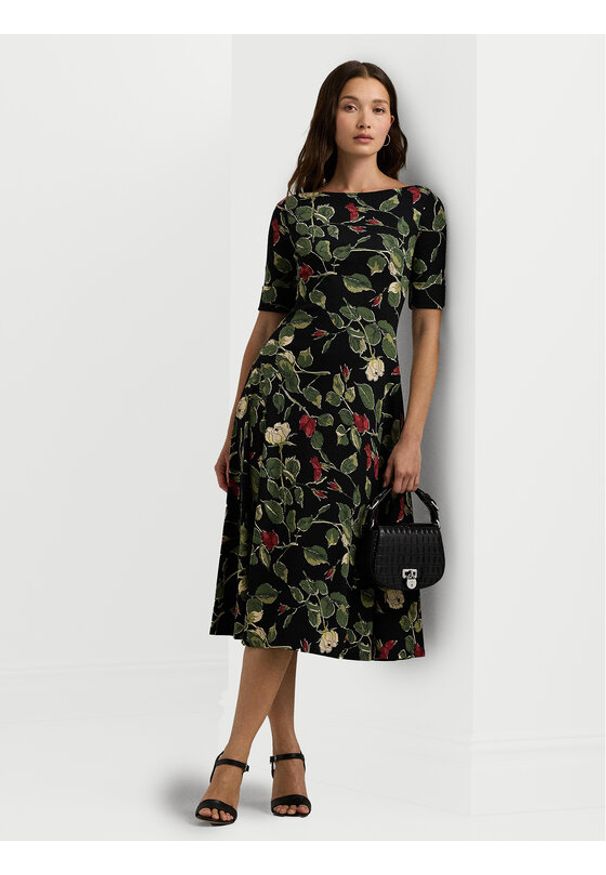 Lauren Ralph Lauren - LAUREN RALPH LAUREN Sukienka codzienna 250951825001 Kolorowy Slim Fit. Okazja: na co dzień. Materiał: bawełna. Wzór: kolorowy. Typ sukienki: proste. Styl: casual