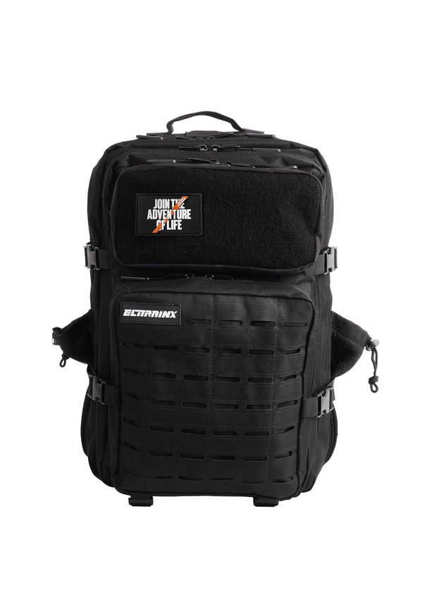 ELITEX TRAINING - Plecak outdoorowy V2 45L. Kolor: czarny. Materiał: materiał. Styl: sportowy