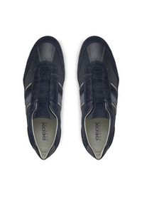 Geox Sneakersy U Wells A U82T5A 02211 C4002 Granatowy. Kolor: niebieski. Materiał: materiał #3