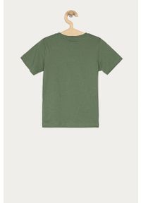 Name it - T-shirt dziecięcy 116-158 cm. Okazja: na co dzień. Kolor: zielony. Materiał: bawełna, dzianina. Wzór: nadruk. Styl: casual #3