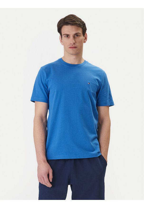 TOMMY HILFIGER - Tommy Hilfiger T-Shirt Ess Seasonal MW0MW39995 Niebieski Regular Fit. Kolor: niebieski. Materiał: bawełna
