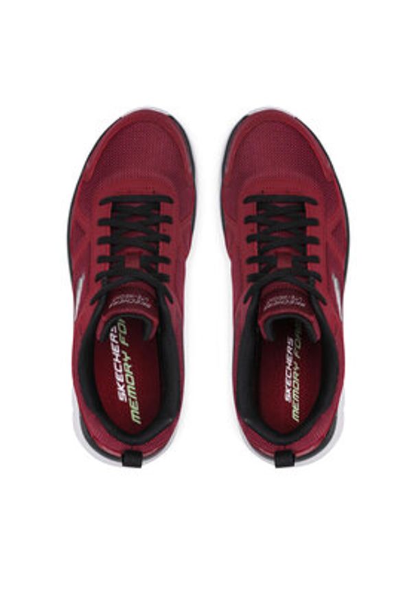 skechers - Skechers Sneakersy Scloric 2631/BUBK Bordowy. Kolor: czerwony. Materiał: materiał