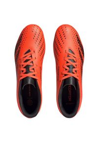 Adidas - Buty piłkarskie adidas Predator Accuracy.4 Fg M GW4603 pomarańczowe pomarańcze i czerwienie. Zapięcie: sznurówki. Kolor: pomarańczowy. Materiał: guma, syntetyk. Sport: piłka nożna #4