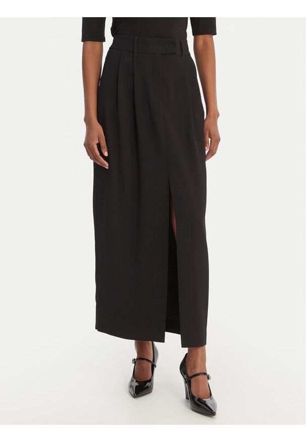 Marella Spódnica maxi Strenna 2613101013 Czarny Regular Fit. Kolor: czarny. Materiał: syntetyk