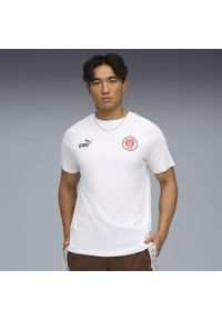 Puma - Męska koszulka FC St. Pauli KING PUMA White Espresso Brown. Kolor: brązowy, biały, wielokolorowy. Sport: piłka nożna