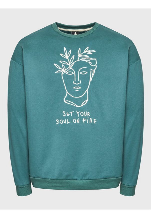 Bluza Kaotiko. Kolor: zielony. Materiał: bawełna, syntetyk