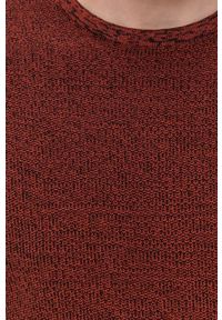 Only & Sons Sweter męski kolor bordowy. Okazja: na co dzień. Kolor: czerwony. Materiał: bawełna. Długość rękawa: długi rękaw. Długość: długie. Styl: casual #2