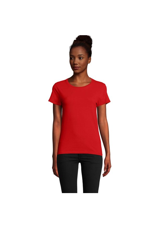 SOL'S - Koszulka Pioneer Dla Kobiet. Kolor: czerwony. Sport: turystyka piesza