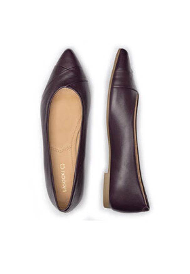 Lasocki Baleriny RST-ROSE-06 Fioletowy. Kolor: fioletowy. Materiał: skóra