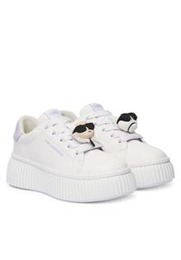 Karl Lagerfeld - KARL LAGERFELD Sneakersy Kreeper Lo KL42336T Écru. Materiał: skóra #5