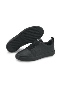 Buty do chodzenia dla dzieci Puma Rickie JR. Kolor: wielokolorowy, czarny, szary. Materiał: guma, materiał, syntetyk. Sport: turystyka piesza