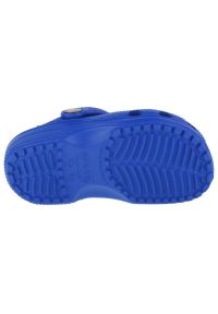 Klapki Crocs Classic Clog T Jr 206990-4KZ niebieskie. Okazja: na co dzień. Kolor: niebieski. Materiał: guma, materiał. Styl: casual