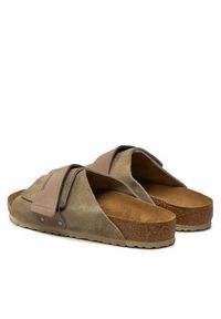 Birkenstock Klapki Kyoto Lenb 1015572 Beżowy. Kolor: beżowy. Materiał: nubuk, skóra