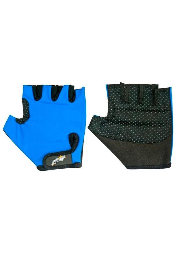 Allright - Rękawiczki rowerowe sportowe Lycra. Kolor: niebieski. Materiał: lycra. Sezon: zima. Styl: sportowy