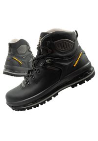 Buty trekkingowe męskie Grisport Nero wodoodporne za kostkę. Wysokość cholewki: za kostkę. Kolor: czarny. Materiał: tworzywo sztuczne, materiał, skóra. Szerokość cholewki: normalna. Sport: turystyka piesza #1