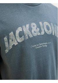 Jack & Jones T-Shirt Almeria 12276962 Niebieski Regular Fit. Kolor: niebieski. Materiał: bawełna #7