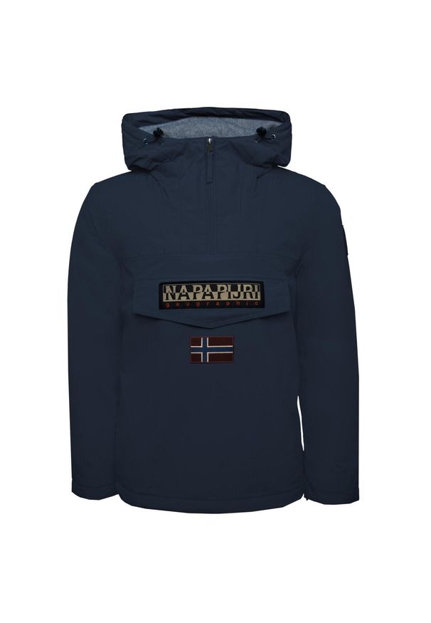 Zimowa kurtka wodoodporna Napapijri Rainforest 3. Kolor: niebieski. Sezon: zima. Sport: turystyka piesza