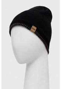 Helly Hansen czapka kolor czarny z grubej dzianiny. Kolor: czarny. Materiał: dzianina #2