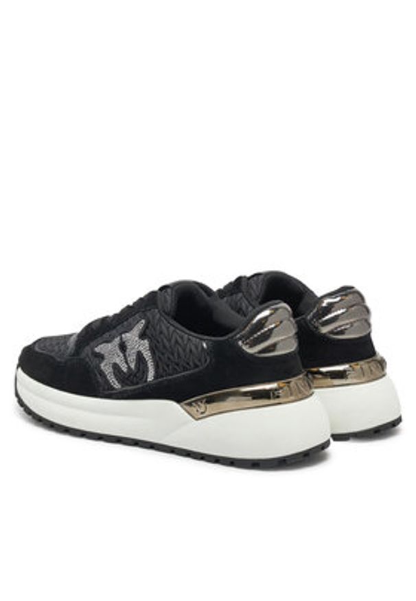 Pinko - PINKO Sneakersy Gem 07 SS0055 P036 Czarny. Kolor: czarny. Materiał: materiał