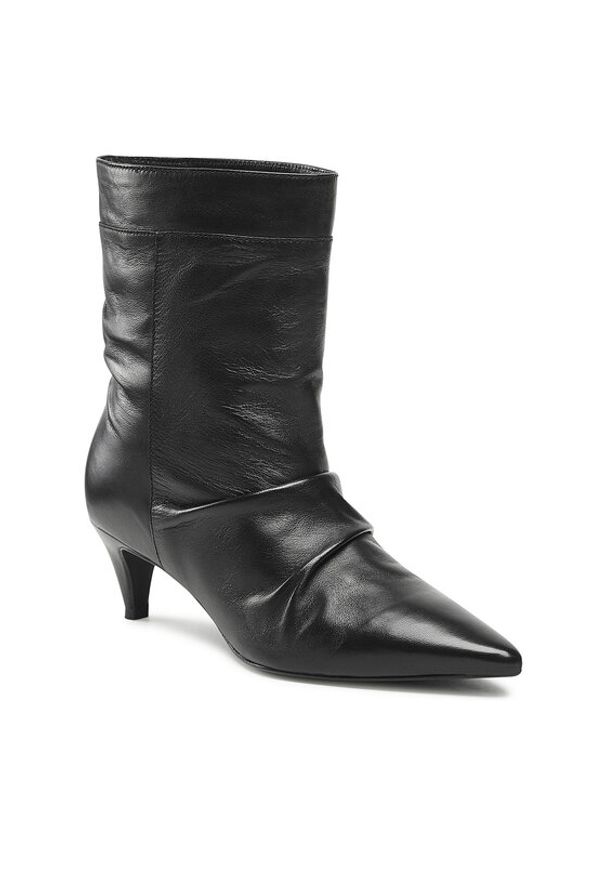 Gino Rossi Botki 98235 Czarny. Kolor: czarny. Materiał: skóra