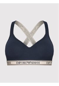 Emporio Armani Underwear Biustonosz bezfiszbinowy 163995 1A227 00135 Granatowy. Kolor: niebieski. Materiał: bawełna #3