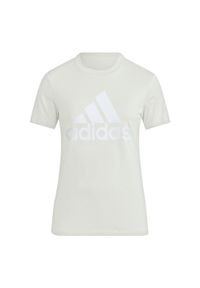 Adidas - LOUNGEWEAR Essentials Logo Tee. Kolor: beżowy