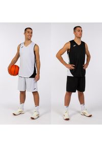 Zestaw do koszykówki dla dorosłych Joma Kansas dwustronny. Kolor: czarny, biały, wielokolorowy. Materiał: dresówka. Sport: koszykówka
