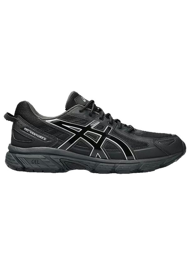 Asics Gel-Venture 6 Buty Sneakersowe Dorosłych. Okazja: na co dzień. Kolor: czarny. Materiał: skóra, syntetyk. Sport: bieganie