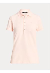 Lauren Ralph Lauren Polo 200679219103 Różowy Regular Fit. Typ kołnierza: polo. Kolor: różowy. Materiał: bawełna