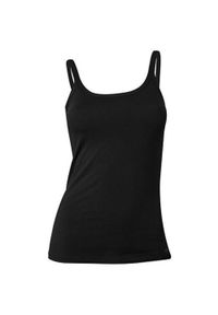 Top damski Fila czarny S. Okazja: na co dzień. Kolor: czarny. Materiał: bawełna, elastan. Styl: casual