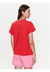 DKNY Sport T-Shirt DP1T8521 Czerwony Classic Fit. Kolor: czerwony. Materiał: bawełna. Styl: sportowy #2