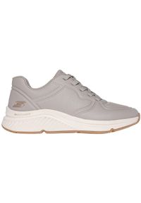 skechers - Adidasy Skechers Bobs Arch Comfort B, Kobiety. Kolor: szary. Materiał: materiał, syntetyk, tkanina