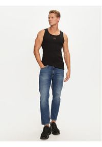 Hugo Tank top Edge 50515657 Czarny Regular Fit. Kolor: czarny. Materiał: bawełna #4