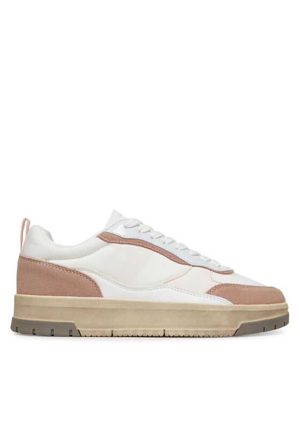 Napapijri Sneakersy Sand NP0A4IR6 Biały. Kolor: biały. Materiał: skóra, zamsz