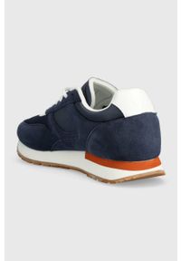 Levi's® - Levi's sneakersy Bannister kolor granatowy D7538.0004. Okazja: na spotkanie biznesowe. Nosek buta: okrągły. Zapięcie: sznurówki. Kolor: niebieski. Materiał: materiał, włókno, guma #3