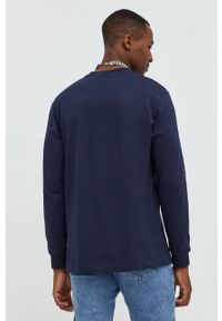adidas Originals longsleeve bawełniany kolor granatowy wzorzysty. Kolor: niebieski. Materiał: bawełna. Długość rękawa: długi rękaw #4